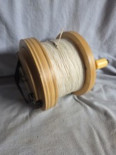 Vintage Handcrafted Sonntag Wooden Kite Reel, 7 3/4” Diameter, Excellent picture