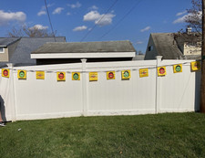 vtg Pennzoil Car Vinyl  Station Banner Sign Indy 500 Nascar STOP GO   picture