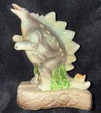 Vtg 1950s Ucagco Japan Ceramic Stegosaurus Dinosaur Incense Burner Ashtray picture