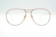 Vintage R + H 7057 Format Collection Gold Red Oval Glasses Frame NOS picture