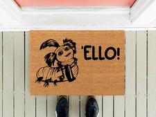 Labyrinth Worm Ello Door Mat | Funny Doormat  | Housewarming Gift | 'ELLO picture