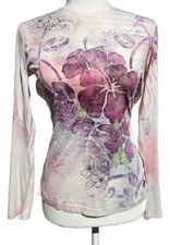 Vintage 2000s Y2K Hot Chillys Graphic Print Base Layer Long Sleeve Shirt picture