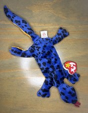 Ty Teenie Beanie Babies Lizzy Lizard Plush 1995 Retired P.V.C pellets  picture
