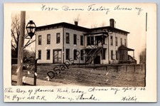 K60/ Avoca New York RPPC Postcard c1910 Noxon Broom Factory Building 399 picture