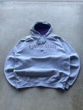 Vintage J America Indiana Hoosiers appliqué gray hoodie size M picture
