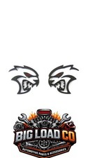 Mopar SRT Hellcat Redeye Fender Badge Emblem Pair Dodge Challenger 68394606AB picture