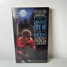 Vtg 1987 The Dark Cry of The Moon Charles L. Grant Berkley Horror PB - SIGNED picture