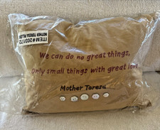 Mother Teresa Pillow “We Can Do No Great Things Only Small Things With Great Lov picture