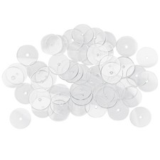 50 Pcs Plastic Earring Discs Stoppers Backing Disc Pads to Stabilize Earrings picture