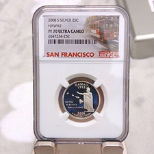 2008-S Silver State Quarter Hawaii 25C NGC PF70 Ultra Cameo Proof picture