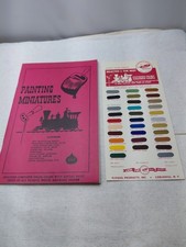 Painting Miniatures Booklet © 1961 1965 Print  w/ Floquil Color Sample Chart picture