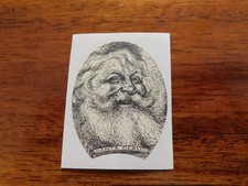 Lot of (10) Santa Claus U.S. dollar bill STICKERS ONLY fits $1 & $2 Bills only. picture
