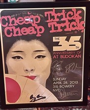 RARE signed Cheap Trick 16x20 from 35th anniversary Budokan at former CBGB 2013 picture