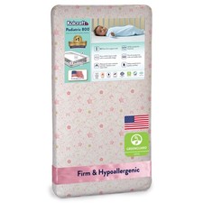 Kolcraft Pediatric 800 Baby Crib Toddler Mattress Extra Firm Pink 80 Coil picture