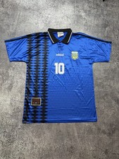 Adidas Argentina #10 Maradona Football Jersey Soccer Shirt 1994 Men Size L Rare picture