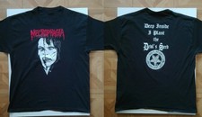 Necrophagia Band 2 Sides Heavy Cotton Black Full Size S to 5XL Shirt CK201 picture