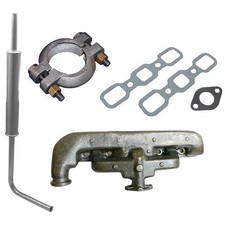 Muffler Assembly Kit Exhaust Manifold & Gaskets Fits Ford 2N 8N 9N 8N5230 picture
