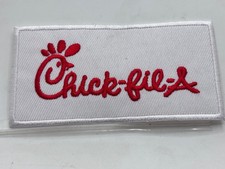 Chick-fil-A  STYLE  NEW EMBROIDERED  IRON ON NAME PATCH TAG 2t X 4w picture