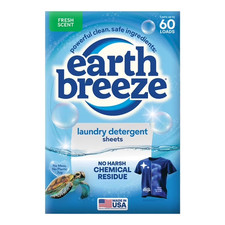 Earth Breeze Laundry Detergent Sheets Fresh Scent 60 Loads picture