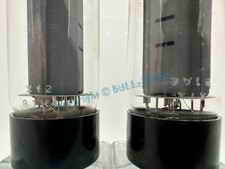 MULLARD BLACKBURN EL34 Xf2 Single Halo Getter Tubes PLATINUM MATCHED on AT1000 picture