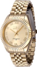 Invicta Women's 47418 Specialty Quartz 3 Hand Gold Dial Watch picture
