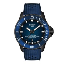 Tissot Seastar 2000 Dark Blue Dial SS 44 MM Watch T120.907.37.041.00 picture