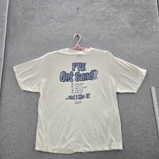 VINTAGE Dunes Men Shirt XL White Got Sand  Graphic Logo Short Sleeve READ picture
