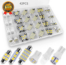 42 Pieces Interior Car Lights Super Bright White Dome Map Tail Cab Lights Bulb picture