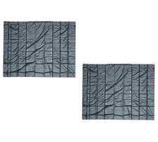 2 Pk 16' x 27' Flatbed Truck Tarps 18oz Steel Tarp - Black picture