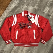 Kansas City Chiefs WEAR by Erin Andrews Women's Bomber Full-Zip Jacket Size S picture
