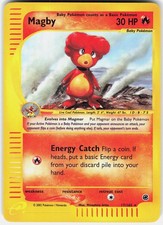 Pokemon Magby 17/165 Rare Expedition Base Set Pokemon Reverse Holo Near Mint picture