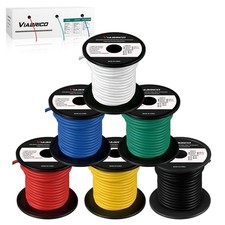 VIABRICO 12 Gauge Wire 600FT, 12 AWG Auto Wire 100Ft Each Spool, 6 Colors Copper picture