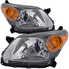 Headlight CAPA Certified Left Right Pair For 2013-2014 Scion xD Halogen Chrome picture
