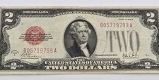 1928B $2 Two Dollar Red Seal United States Note Legal Tender KEY Fr 1503 1928-B picture