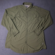 VINTAGE Columbia Titanium Fishing Shirt Mens Extra Large Green Outdoor PFG Style picture