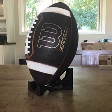 Wilson OMEGA Leather Football Game Prepped, Mudded, NFHS/College picture
