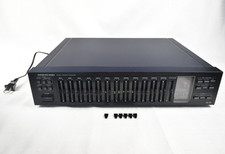 Vtg 80s Onkyo Integra EQ-35 Stereo Graphic Equalizer 12 Band Knob Damage TESTED picture