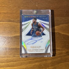 2020-21 Panini Immaculate Karl Anthony-Towns 2015-16 Rookie Of The Year Auto /49 picture