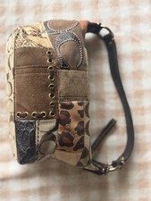 Coach Leopard Patchwork Limited Edition Top Handle VTG Y2K picture