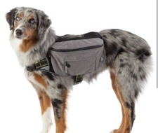 Arcadia Trail Packable Backpack Dog Harness Gray & Black & Green Size Large  picture