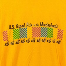 Vtg 80s US Grand Prix Meadowlands T-Shirt Medium NJ NYC Racing Single Stitch F1 picture