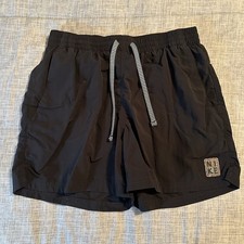 Nike Solid Icon 5” Volley Swim Shorts Men’s Medium Black NESSB636-001 picture
