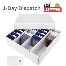 4 Row 3200 Count Trading Card Storage Box – White picture