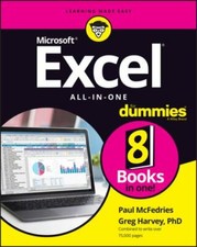 Excel All-In-One for Dummies by Paul McFedries and Greg Harvey (2021, Trade... picture