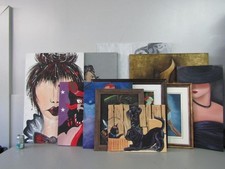 Huge Lot Of Original Paintings Independent Artists Beautiful & Unique Creations  picture