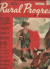 Rural Progress Aug Sept 1936 EASY CORN PICKING ELECTRICITY PLANTS beautiful ads picture