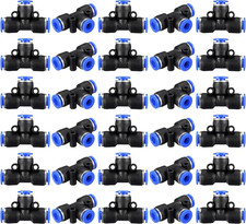 NACX 6Mm (1/4”） Push to Connect Fitting Tee Shaped, Air Line Push Lock Pneumatic picture