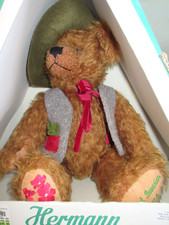 Hermann Original LE Bavarian Dressed Mohair Bear- Jointed in Box w Paperwork picture