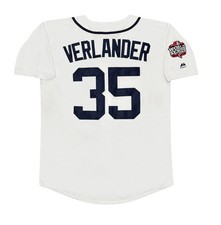 Justin Verlander 2012 Detroit Tigers World Series Home White Jersey Men's (L-XL) picture