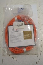 Corning Compulink Anixter 199445  62.5/125 ST-ST Duplex 8 meter Fiber Cable NEW  picture